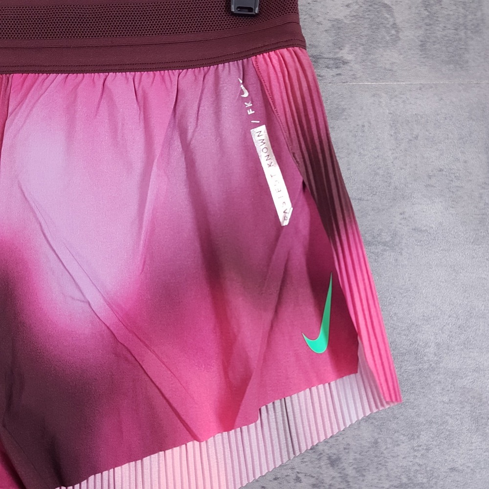 NIKE AeroSwift Faith Kipyegon Dri-FIT ADV 3" Running Shorts Womens MEDIUM Pink - Picture 3 of 7